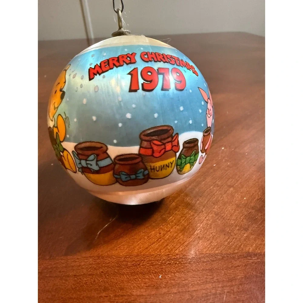 Vtg 1979 Winnie the Pooh Satin Christmas‎ Ornament Disney Holiday Collectible